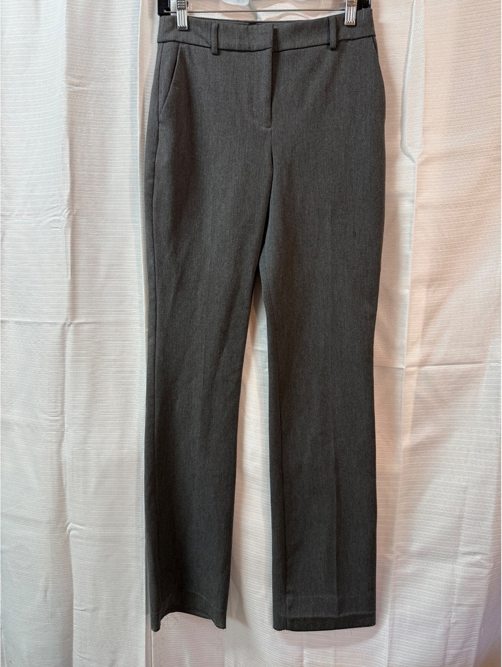 Express Editor Boot Mid Rise Gray Dress Pants Size 2R